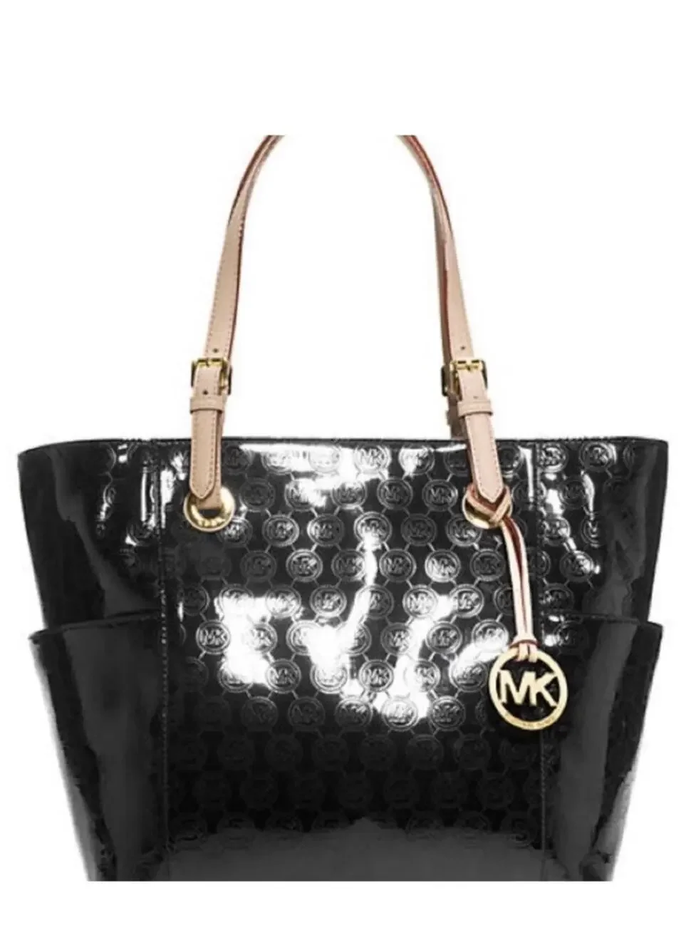 MICHAEL KORS JET SET TOTE- black